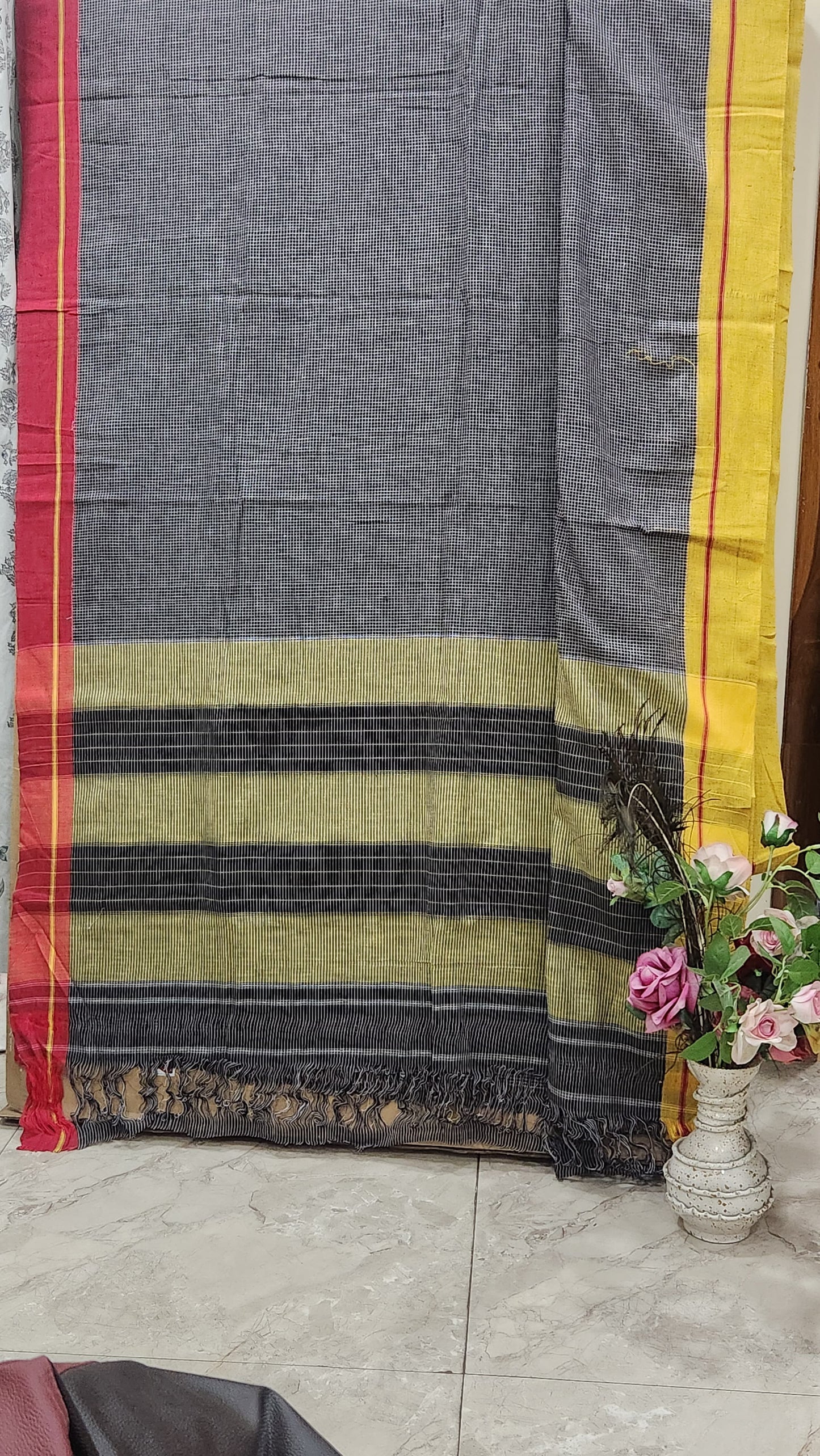 Ganga Jamuna border Patteda Anchu saree