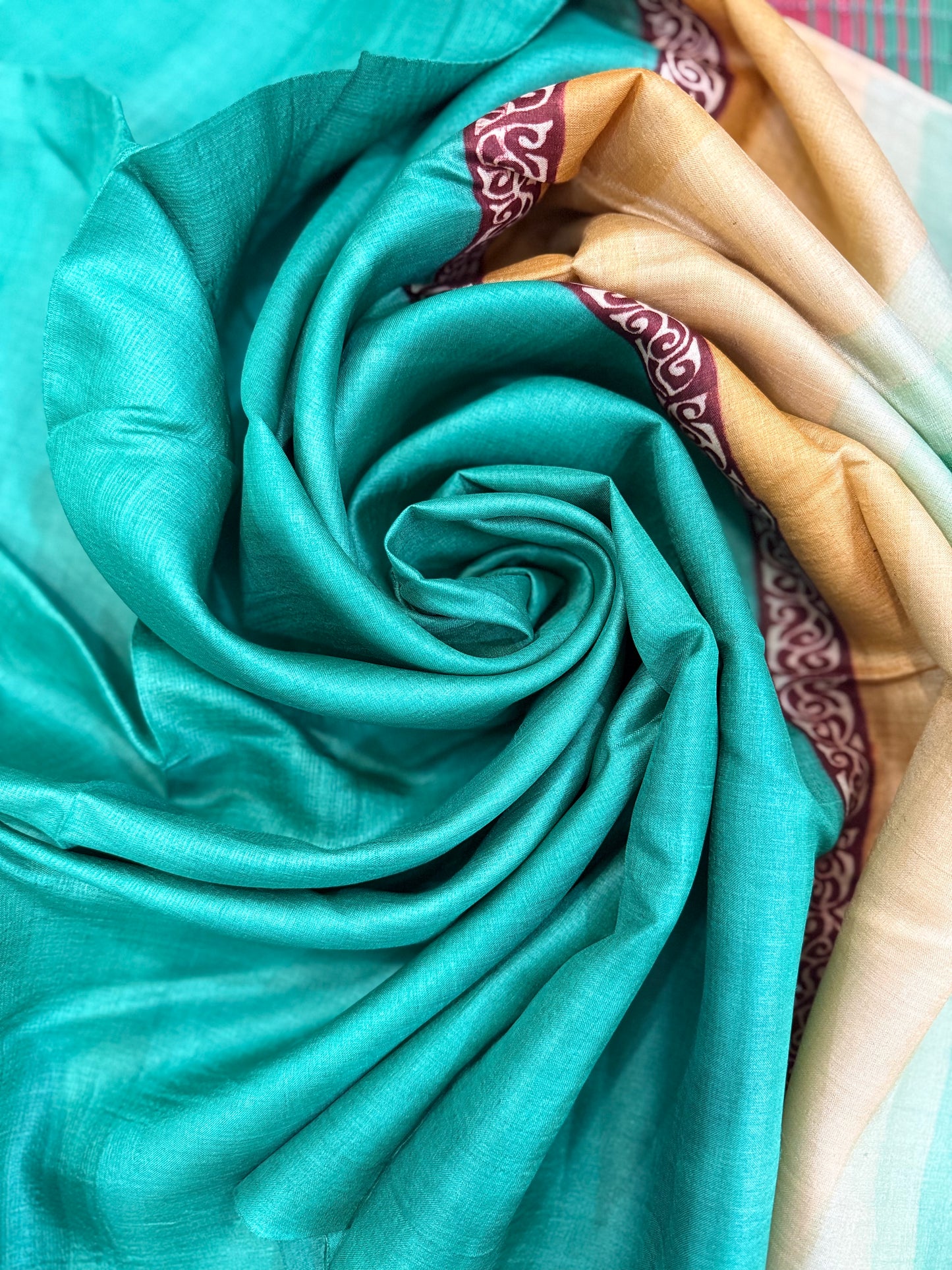 Handwoven Kosa Silk Dupatta