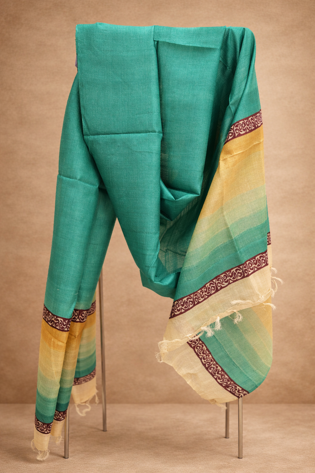 Handwoven Kosa Silk Dupatta