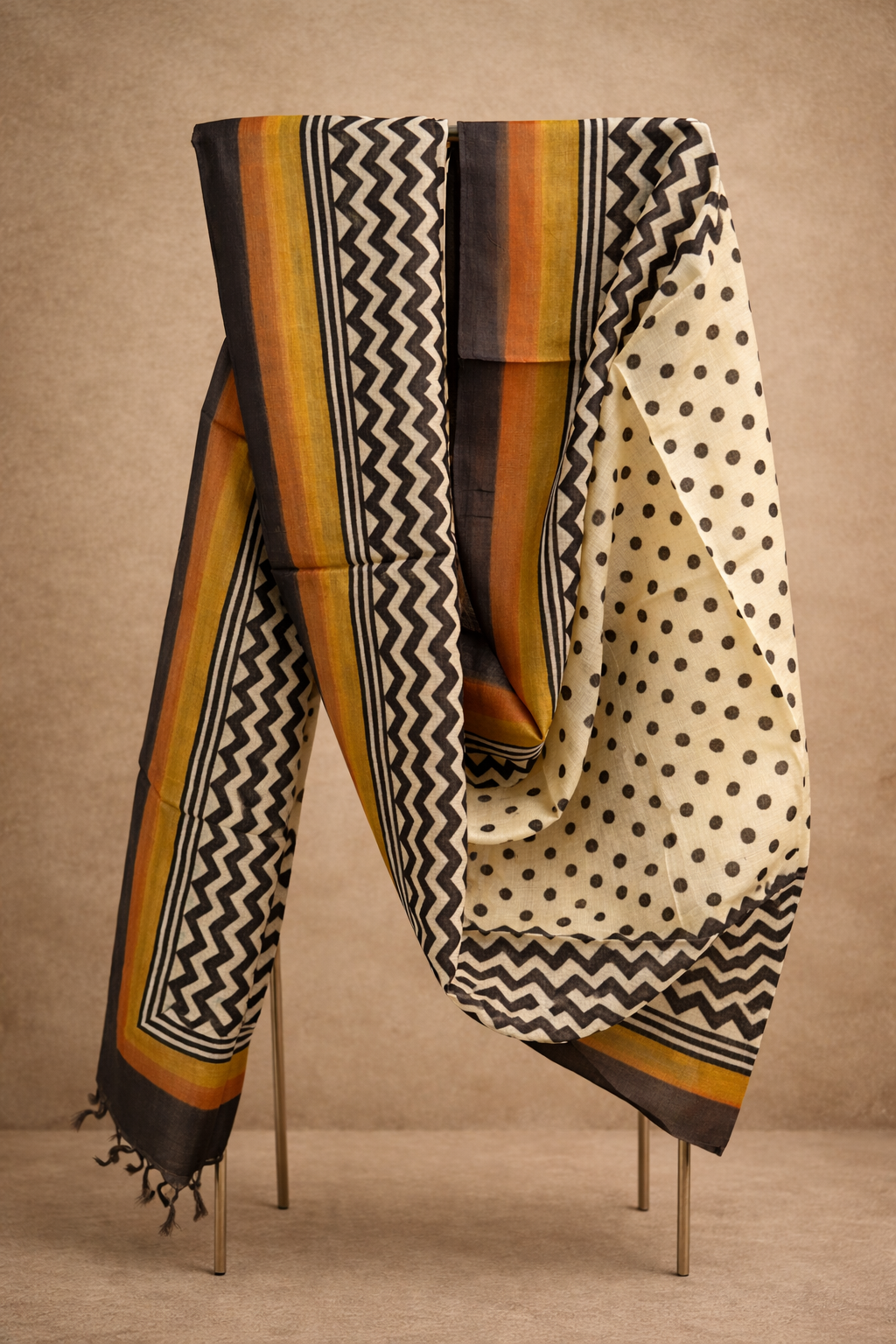 Handwoven Kosa Silk Dupatta