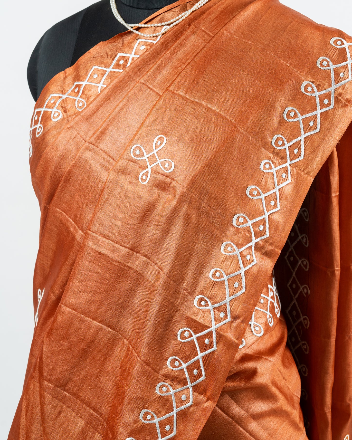 Kolam- kosa silk saree